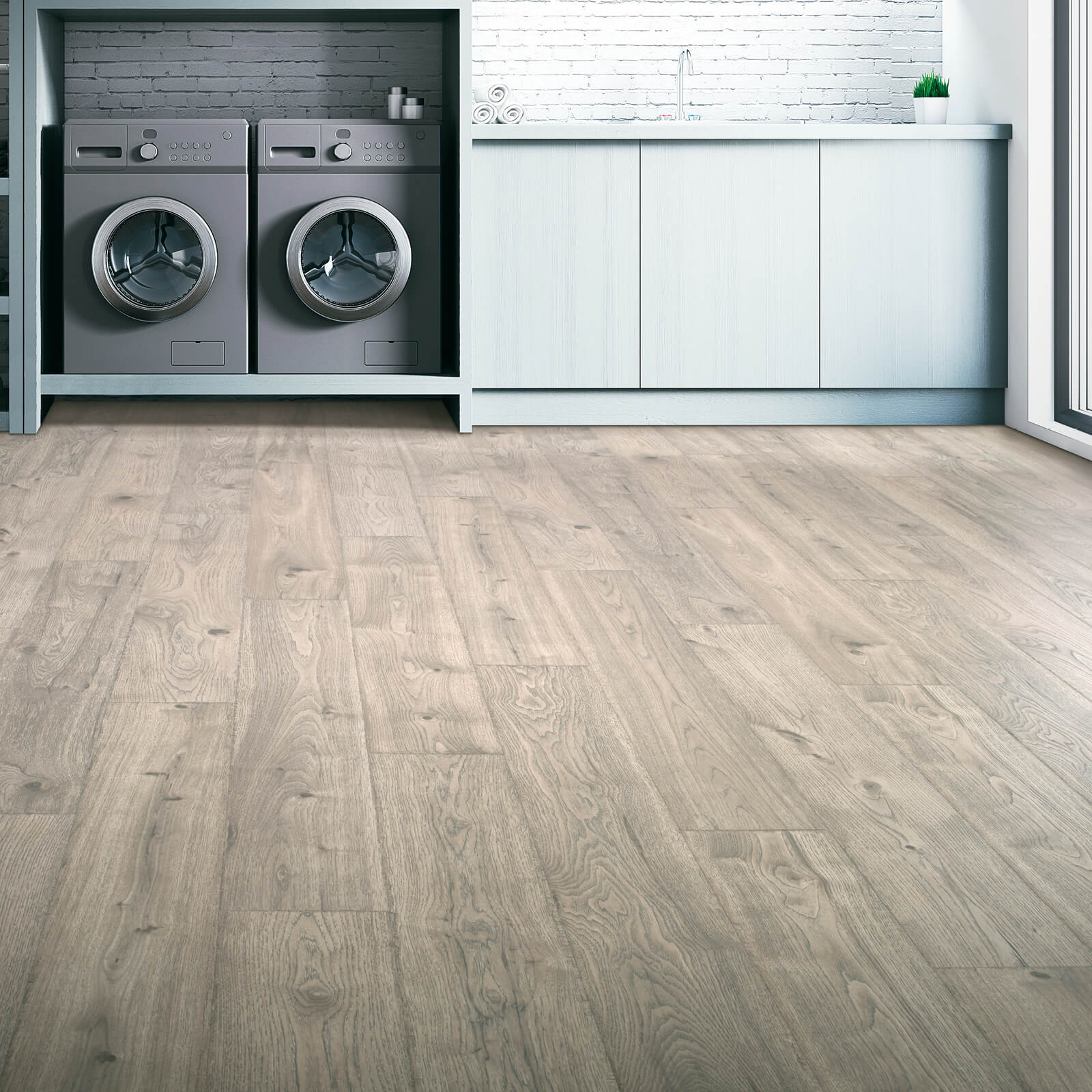 Laundry room Laminate flooring | Karen's Advance Floors